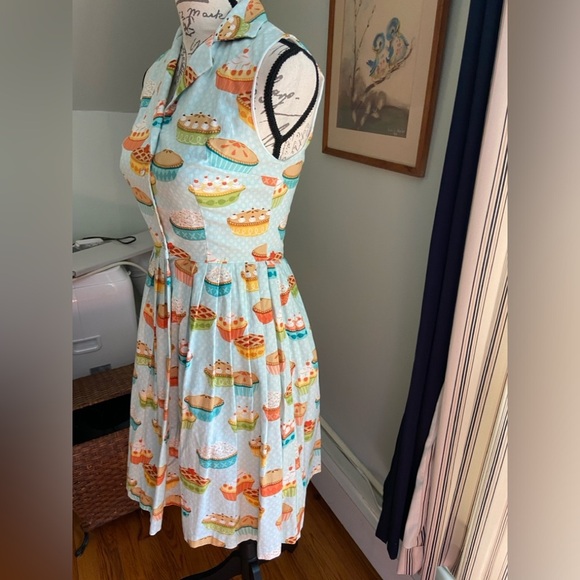RARE Fervour Pie Dress ModCloth Size Small Lined - Picture 3 of 16